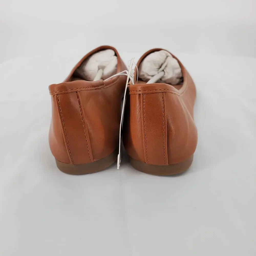 Universal Thread Ballet Flats‎ Everly Cognac Womens 6.5 New